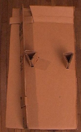 Elevation of chair side with beams inserted 